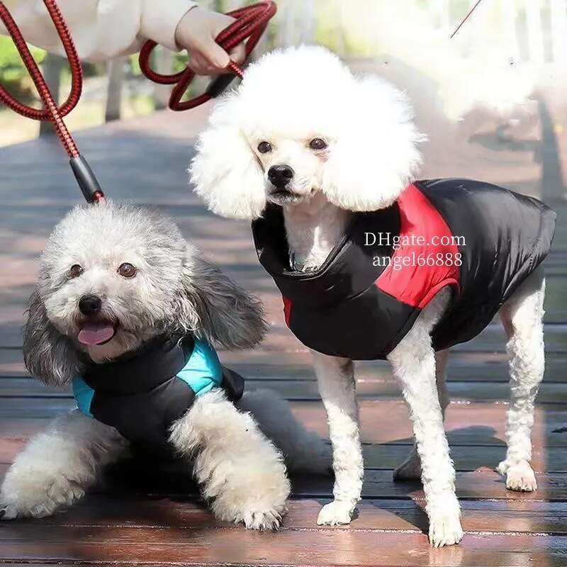 The Face Jacket Designer Apparel Waterproof Winter Coat, Cold Weather Dog Clothes Sport Vest with Zipper Closure and Leash Ring for Walking Hiking L A