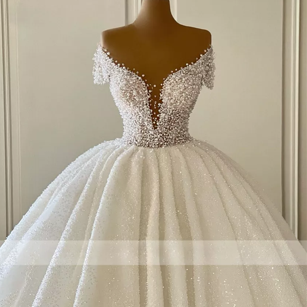 Gorgeous Mermaid Floral Lace Appliques Wedding Dresses with Detachable Train Off the Shoulder Castle Wedding Gowns 06