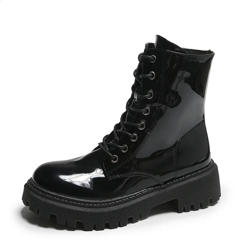 Women Colorful Fashion Ankle Boots Gothic Platform Punk Winter Black High Heels Sexy Ladies Shoes Combat Boots for Women 241226