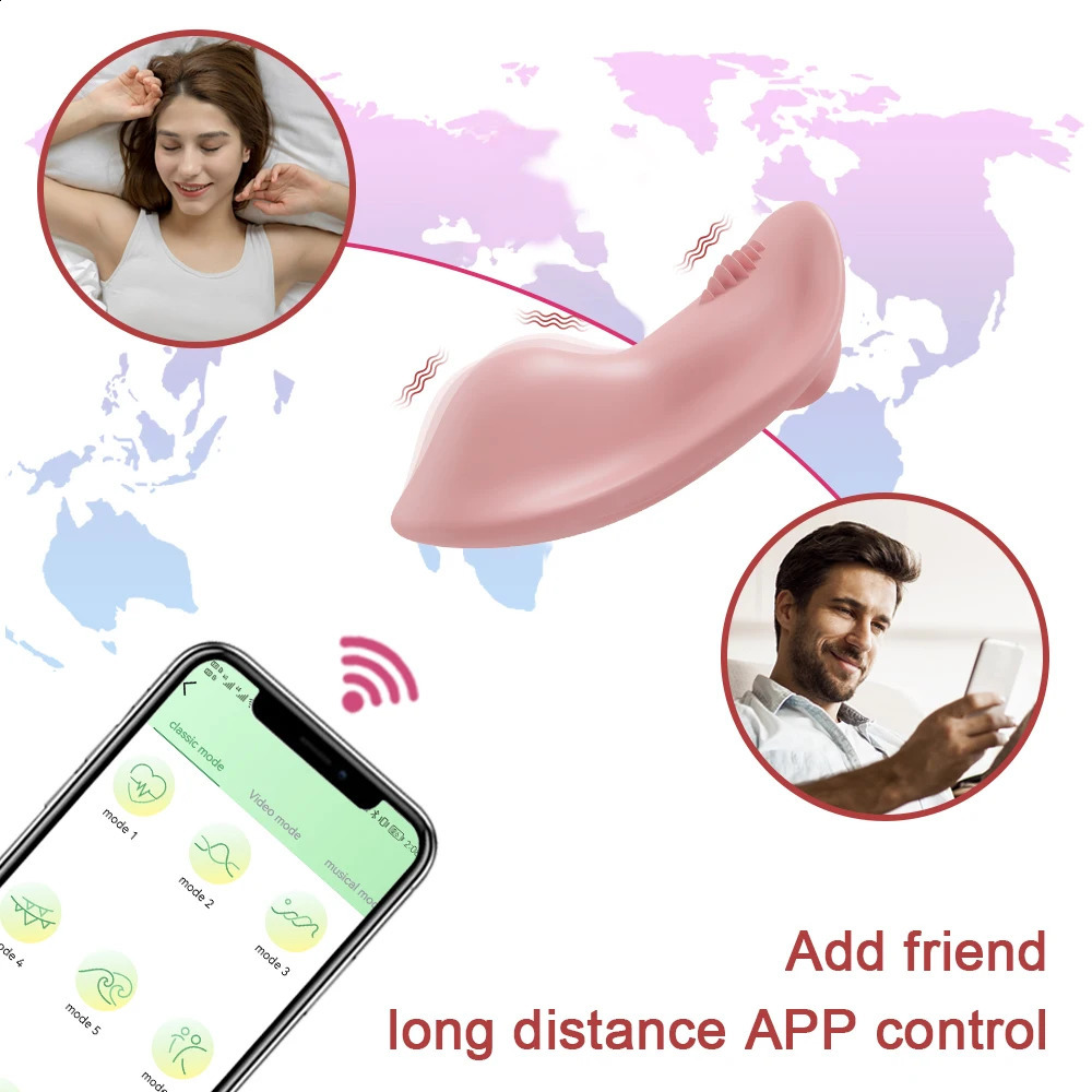 Bluetooth APP Vibrator Female Wireless Control Wearable Vibrating Egg Clitoris Stimulator Sex Toys for Women Couples 241226