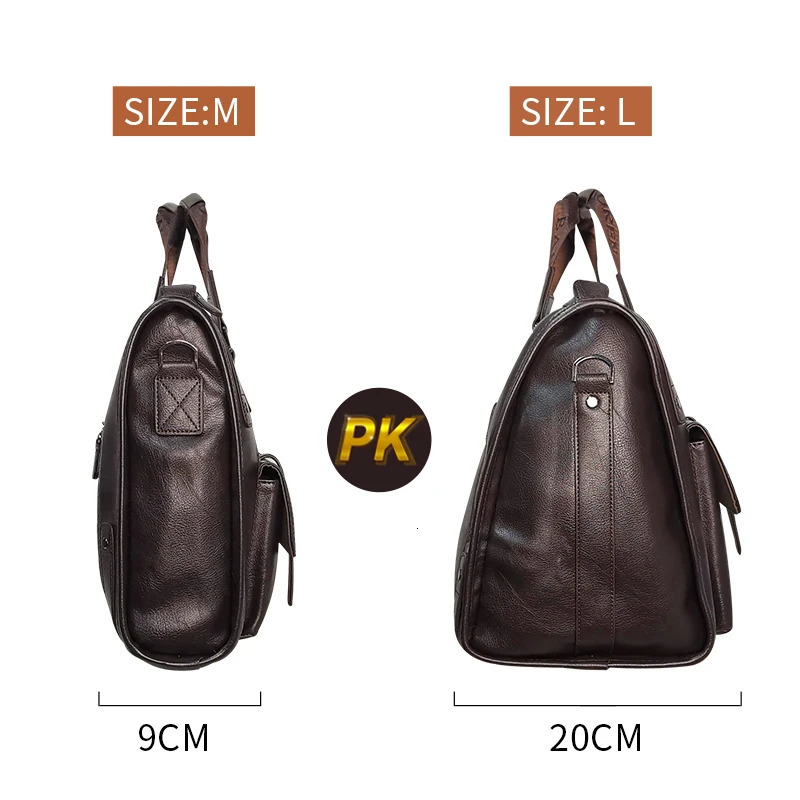 Crossten Large Capacity Leather Briefcase Business Handbag Messenger Bags Vintage Shoulder Travel Bag Mens 17 inch Laptop Bags 241225