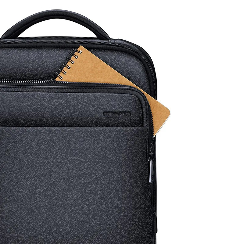 Genuine leather mens backpack large capacity computer bag fashionable multifunctional backpack leisure commuting travel bag 241225