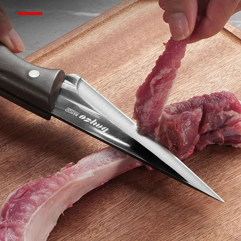 Stainless steel kitchen chef knife sharp meat cutting knife hand forged chef knife butcher slicing and slaughtering knife 241225