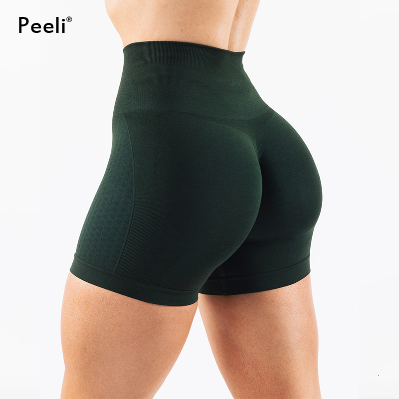 Amplify Contour Scrunch Butt Seamless High Waist Gym Shorts Athletic Booty Workout Yoga Short Women Clothing