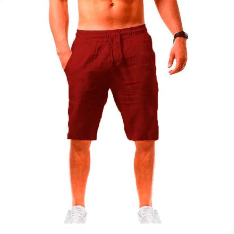 Mens solid color shorts mens casual loose fit oversized straight leg shorts fashionable and personalized simple shorts W241226