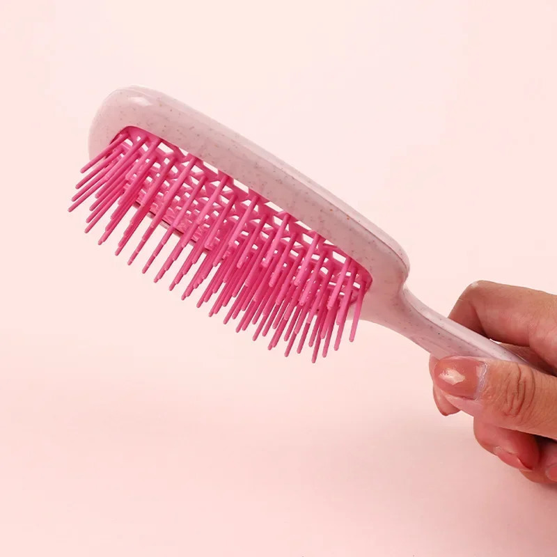 Square Grid Hollow-out Massage Comb static Dry and Wet Dual Use Fluffy Hair Home Hair Styling Combs Detangling Hair Brushes 241225