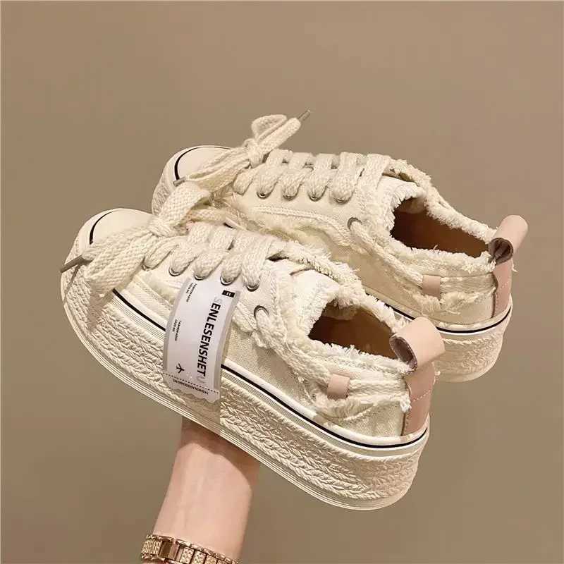 Womens casual canvas platform shoes womens high heels new Flashion Vulcanize pink floral Espadrillles tennis womens sports shoes M241225