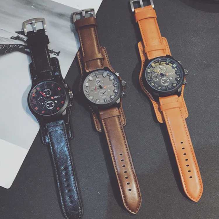New Arrival Business mens watch multifunctional dial quartz watch calendar Z241226