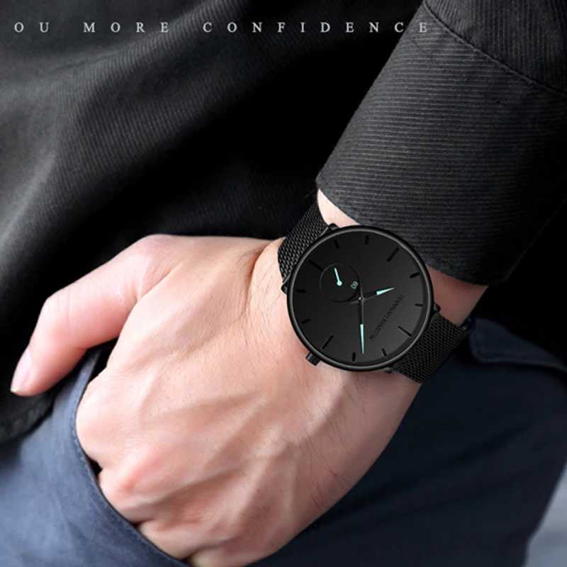 New Arrival Dropship Fashion Simple Design Waterproof Stainless Steel Mesh Small Dial Mens Watch Top Luxury Quartz Relogio Masculino Z241226