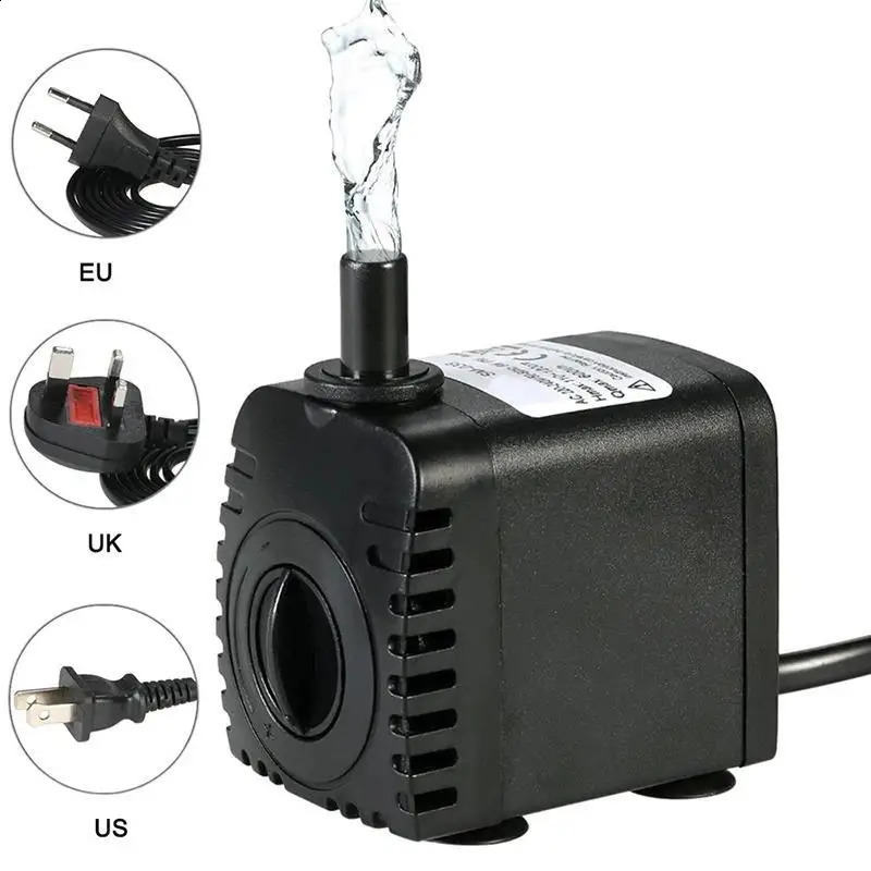 110V-220V Fish Tank Water Pump Energy-saving Aquarium Pump Ultra-Quiet Filter Fish Pond EU/US/UK Plug Aquarium Water Pump 241225