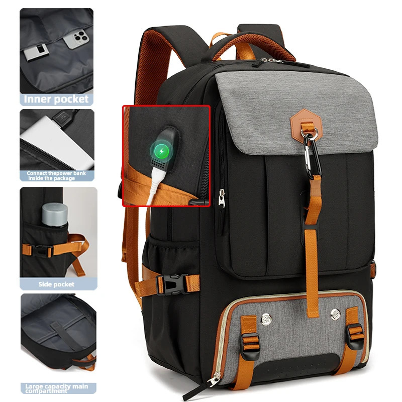 40L ultra large capacity mens backpack high-end travel backpack sports outdoor luggage bag mountain climbing bag waterproof 241225
