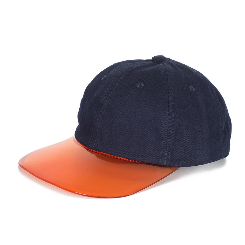 Summer cotton summer baseball cap adjustable hat Transparent brim cap casual women baseball hat Anti-UV Sunscreen 241226