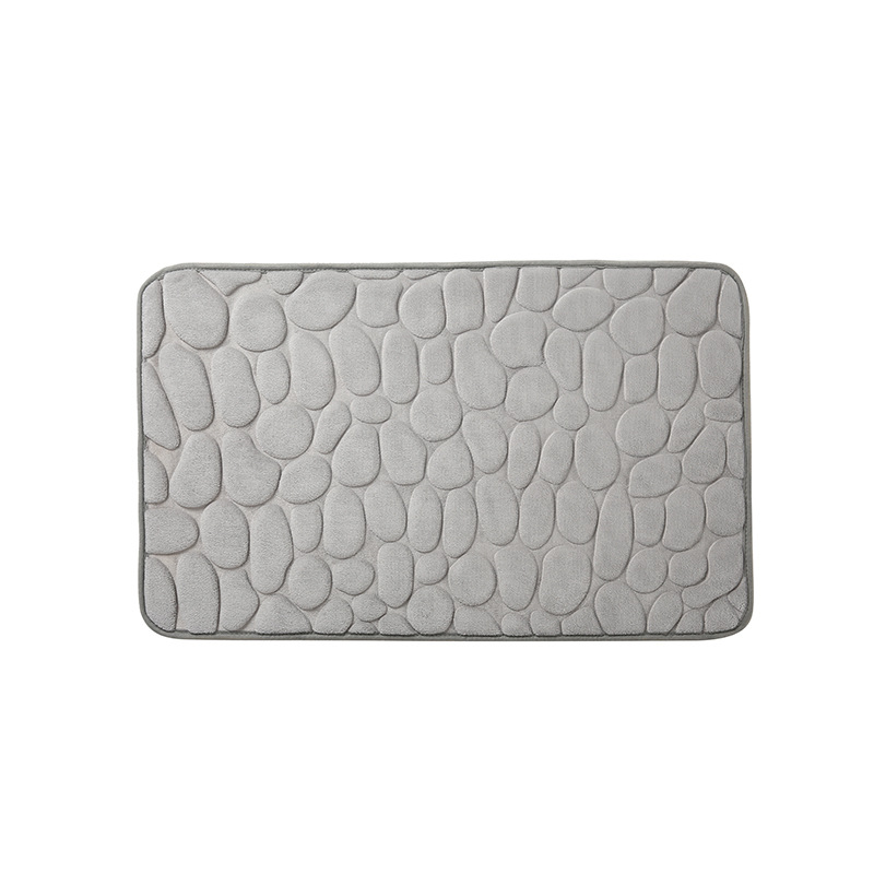 Bath Mats Cobblestone Embossed Mat Non-slip Carpets Water Absorption Washable Bathtub Floor Rug Shower Doormat Bathroom Decor