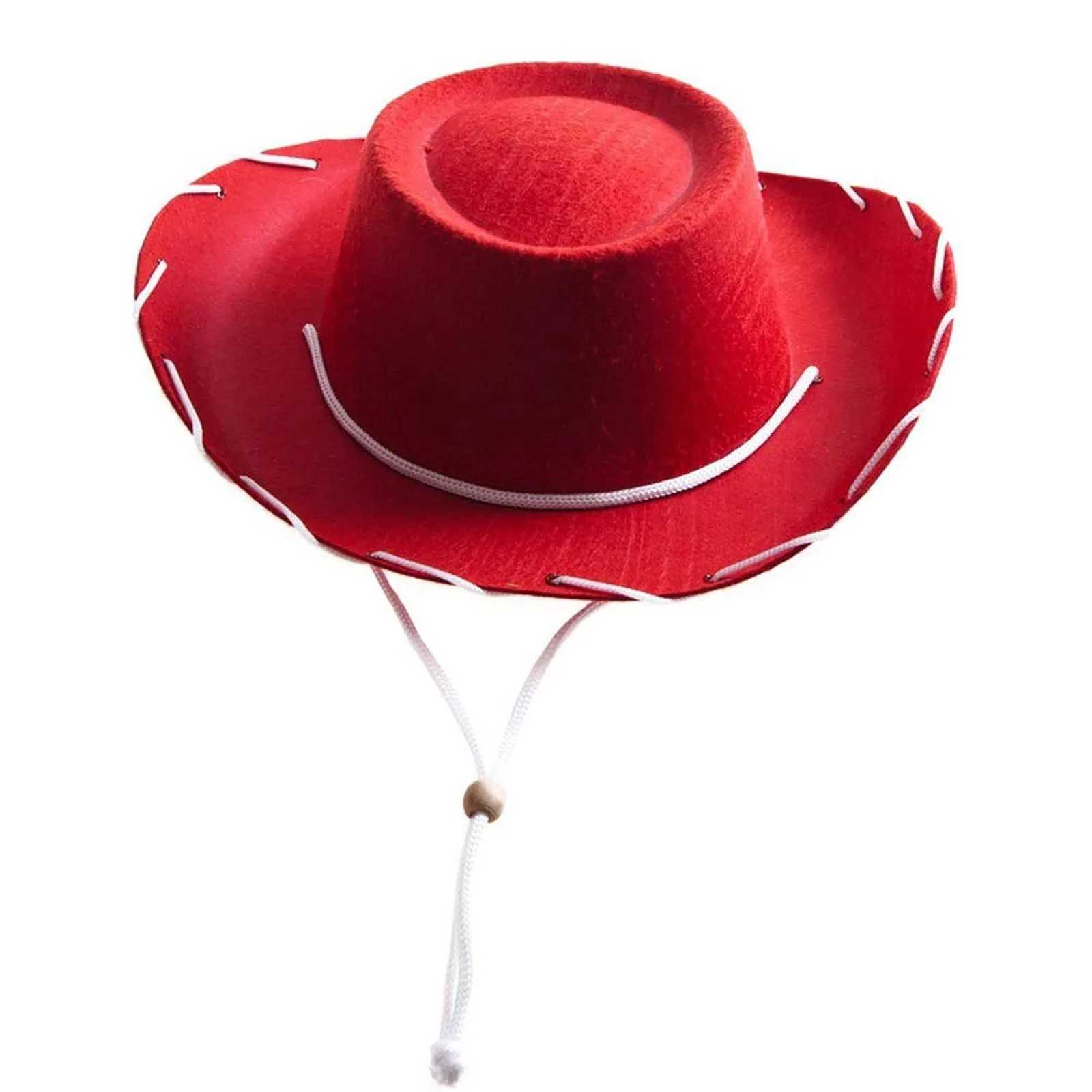 Childrens Outdoor Cowboy Hat Prop Dr up Party Holiday Sun C Girl Boy Cowboy Edge Hat Summer Holiday Decoration W241225