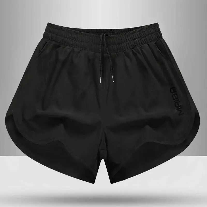 New Mens Casual Beach Shorts Gym Fitness Jogging Exercise Pants Solid Color Retro Breathable Quick Drying Elastic Swim ShortsXJ241226