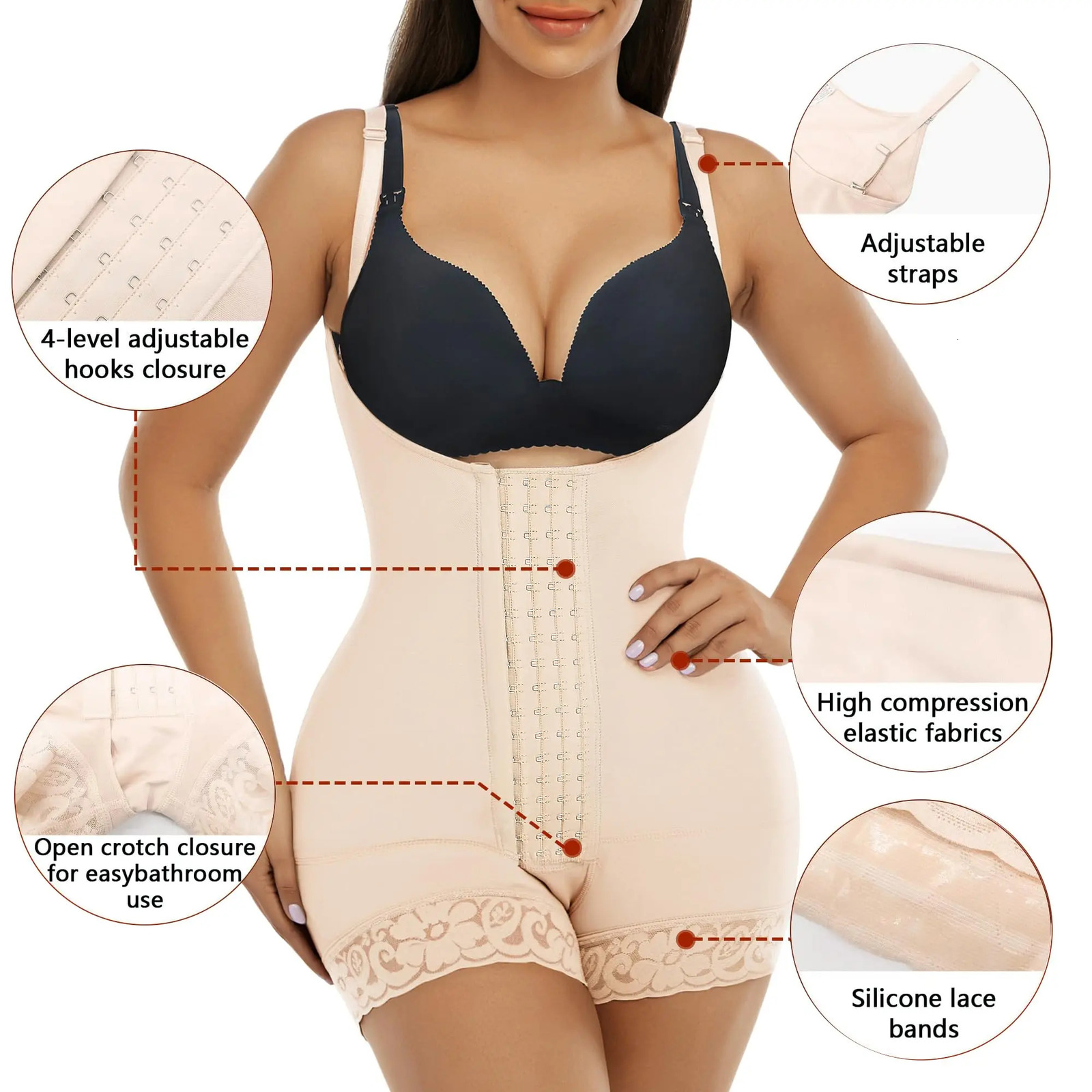 Fajas Reductoras Body Shaper Slimming Sheath Flat Belly Shapewear Tummy Control Bodysuit Postpartum Bodices Girdles Woman Corset 241225