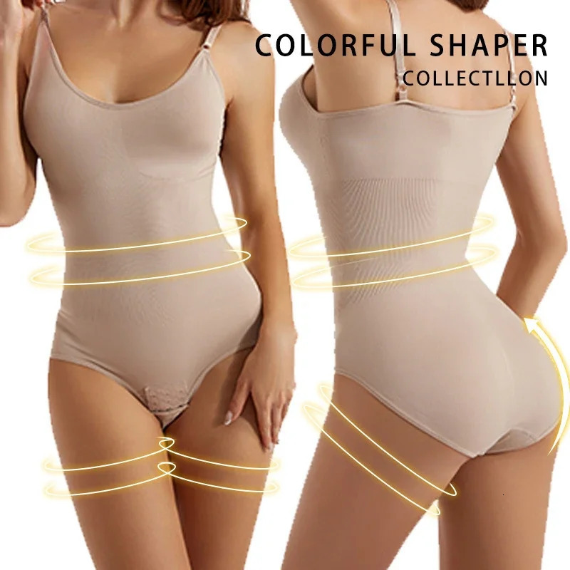 Body Shaper Shapewear Sculpting Sleeveless Tummy Control Bodysuit for Women Slim Waist Trainer with Hooks Plus Size 241225