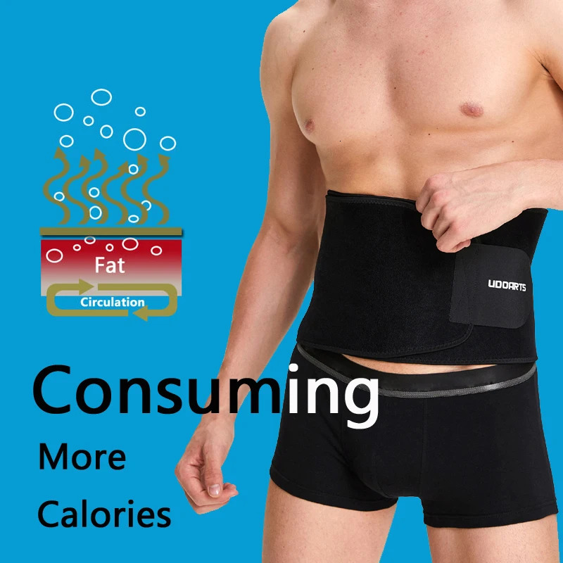 Udoarts Waist Trimmer Weight Loss Belt - Premium Stomach Wrap and Waist Trainer 241225