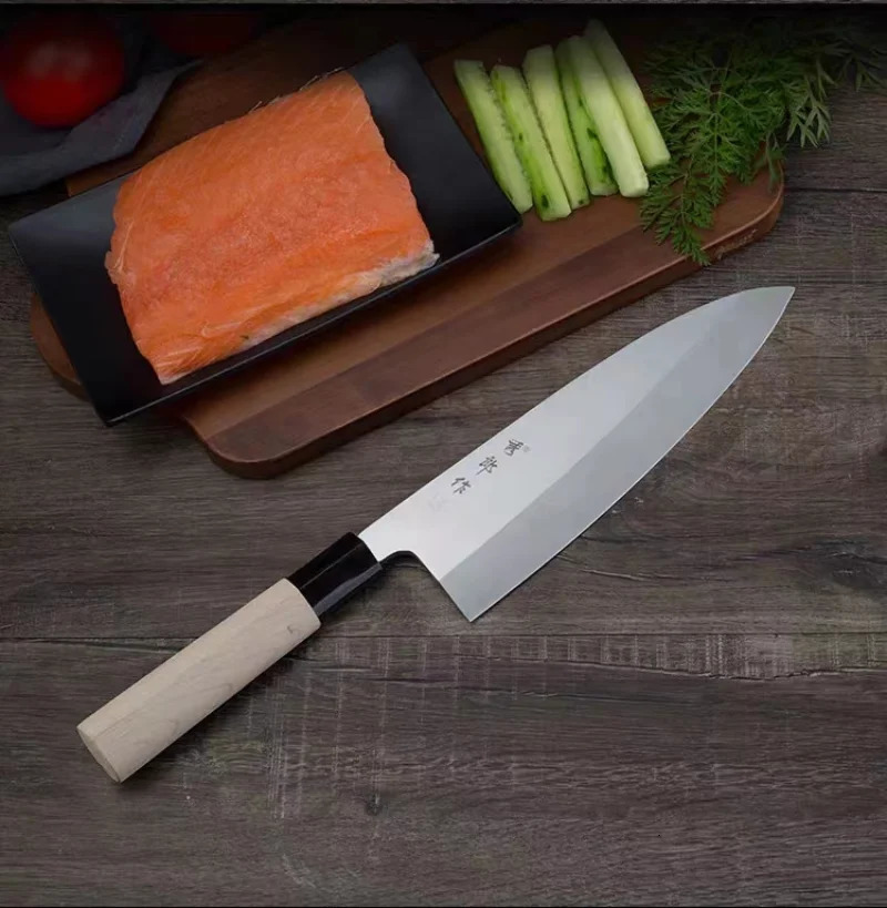 Japanese raw fish knife Deba salmon sushi kitchen knife Yanagiba fish head chopper kitchen tool 241225