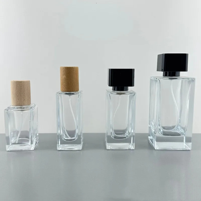 30ml 35ml 50ml 100ml Clear Premium Glass Perfume Bottles Empty Spray Bottle Crimp Nick Perfume Bottle Bayonet Bottle Atomizer 241225