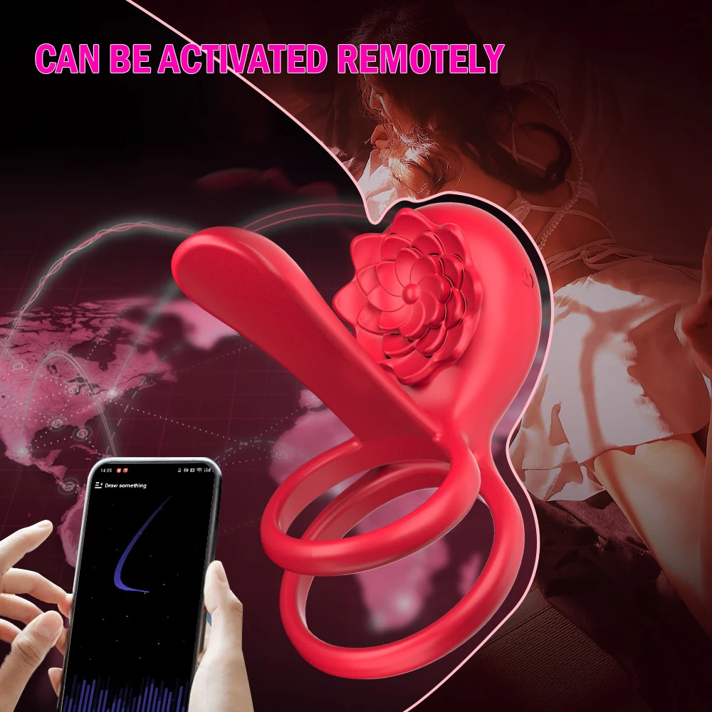Wireless Control G Spot Vibrator Cock Ring Penis Delayed Ejaculation Testicles Clit Nipple Stimulator Adult Sex Toys Couples 18 241226