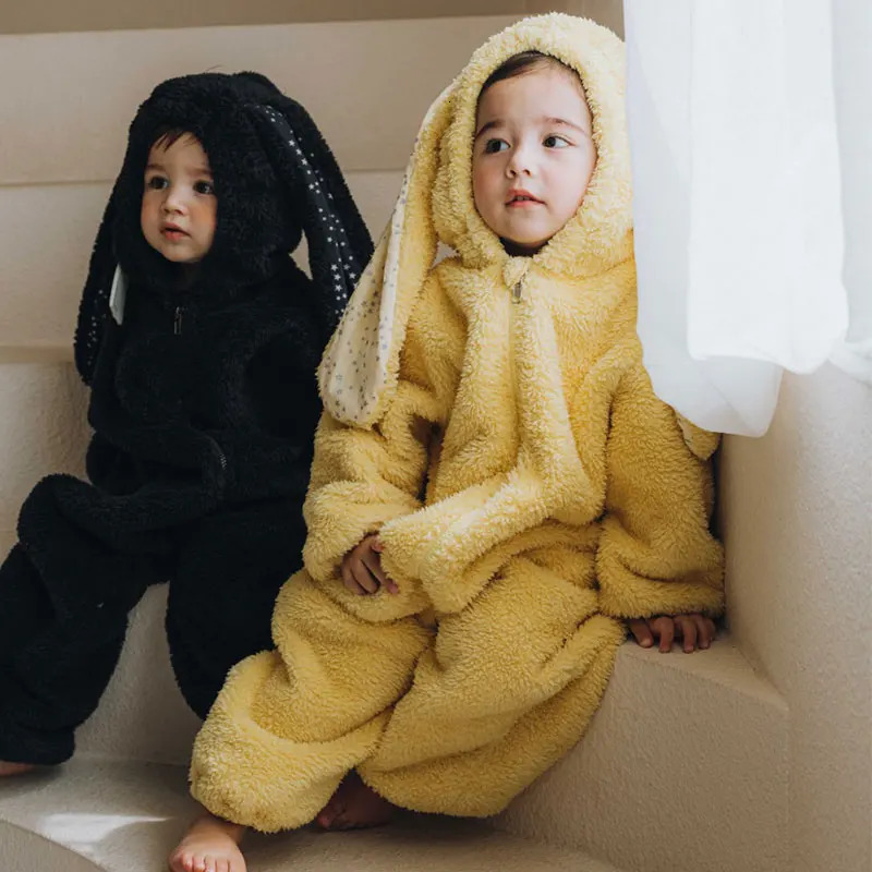 Infant born Baby Boys Girls Bodysuits Cute Bunny Ear Rompers Rabbit Toddler Clothes Jumpsuit Outfits Winter Kids Onesies 241225