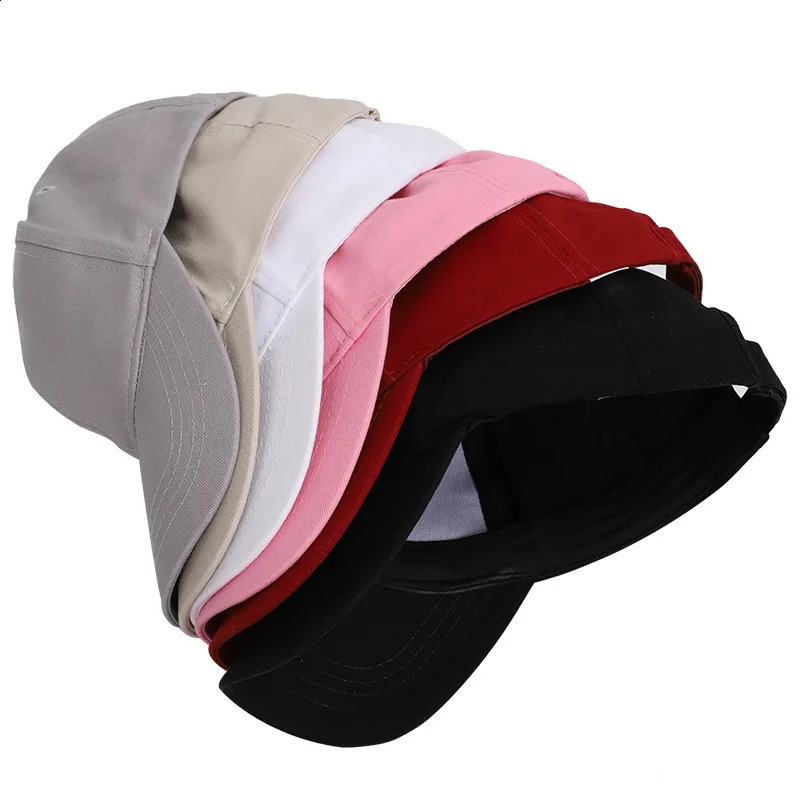 Solid Color High Ponytail Baseball Cap for Women Girls Sport Running Golf Tennis Caps Bundle Hair Tie High Messy Bun Ponycap 241226
