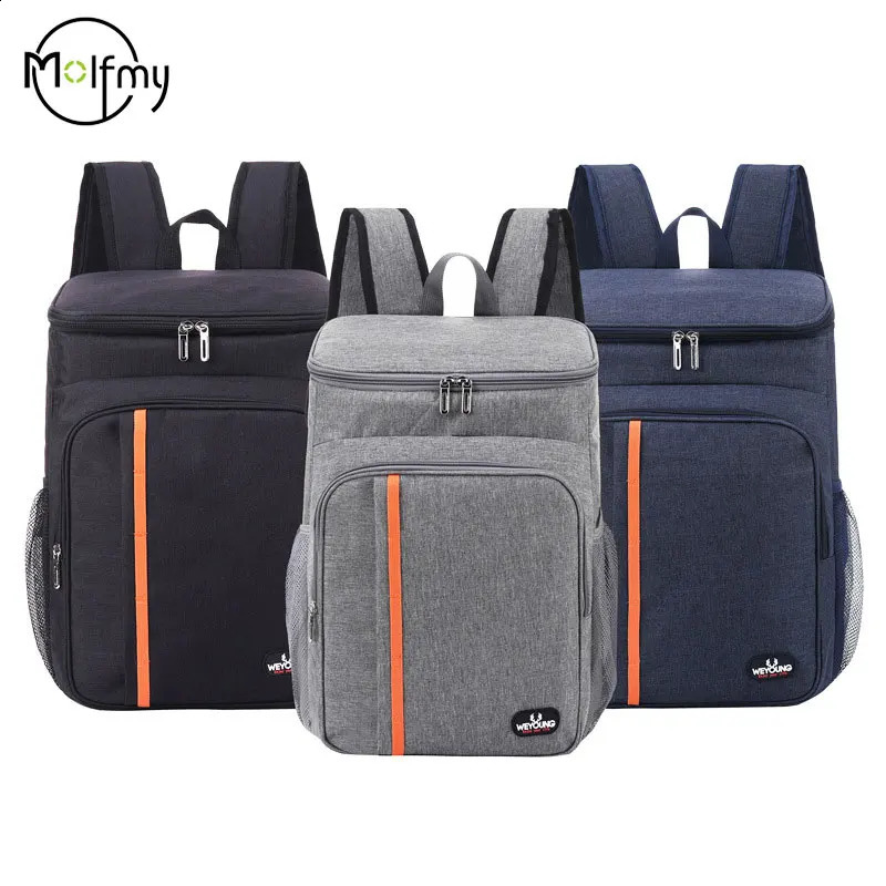 Mens Backpacks Portable Thermal Waterproof Bag Durable Waterproof Cooler IceCase Camping Picnic Backpacks Icebox Mochilas Bolsa 241226