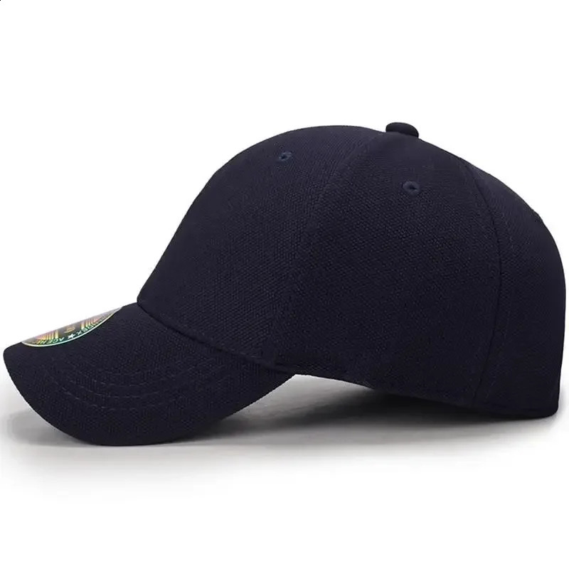 Summer Breathable Stretch Hats Fitted Solid Color Baseball cap Outdoor sports golf Caps for Women Men Hip Hop 241226