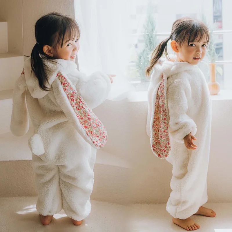 Infant born Baby Boys Girls Bodysuits Cute Bunny Ear Rompers Rabbit Toddler Clothes Jumpsuit Outfits Winter Kids Onesies 241225