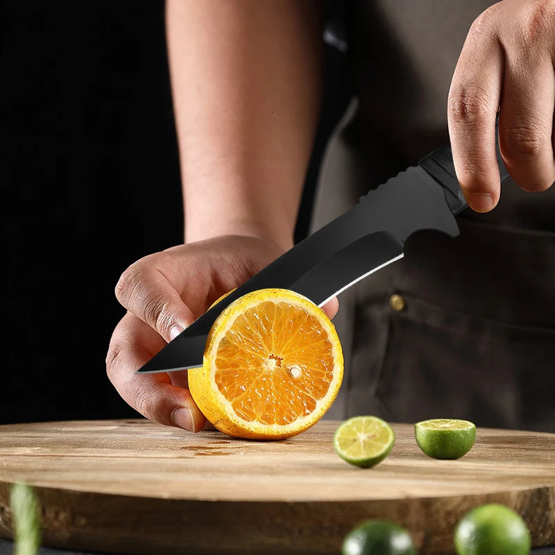 5Cr15Mov Stainless Steel Meat Chopper Boning Knife Fishing Accessories Cooking Knife with Bracket Multi functional Vegetable Peeling Machine 241225