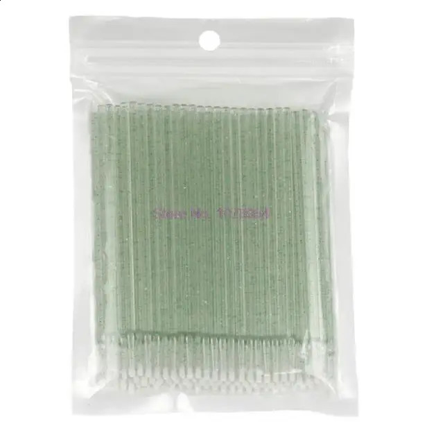100bags 100pcs/bag Disposable MicroBrush Eyelashes Extension Individual Lash Removing Swab Micro Brush Eyelash Extension Tools 241226
