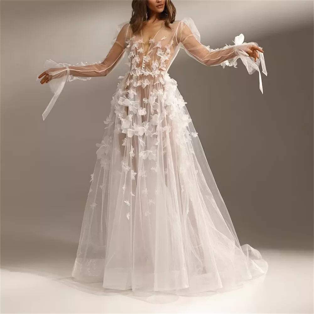 Beach Sexy Wedding Dresses Mermaid Floral Lace Applique Satin Bridal Gowns Floor Length Custom Made Vestidos De Soiree