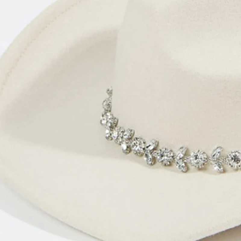 Bridal Shower Elegant Cowboy Hat White Cowboy Hat Single Party W241225