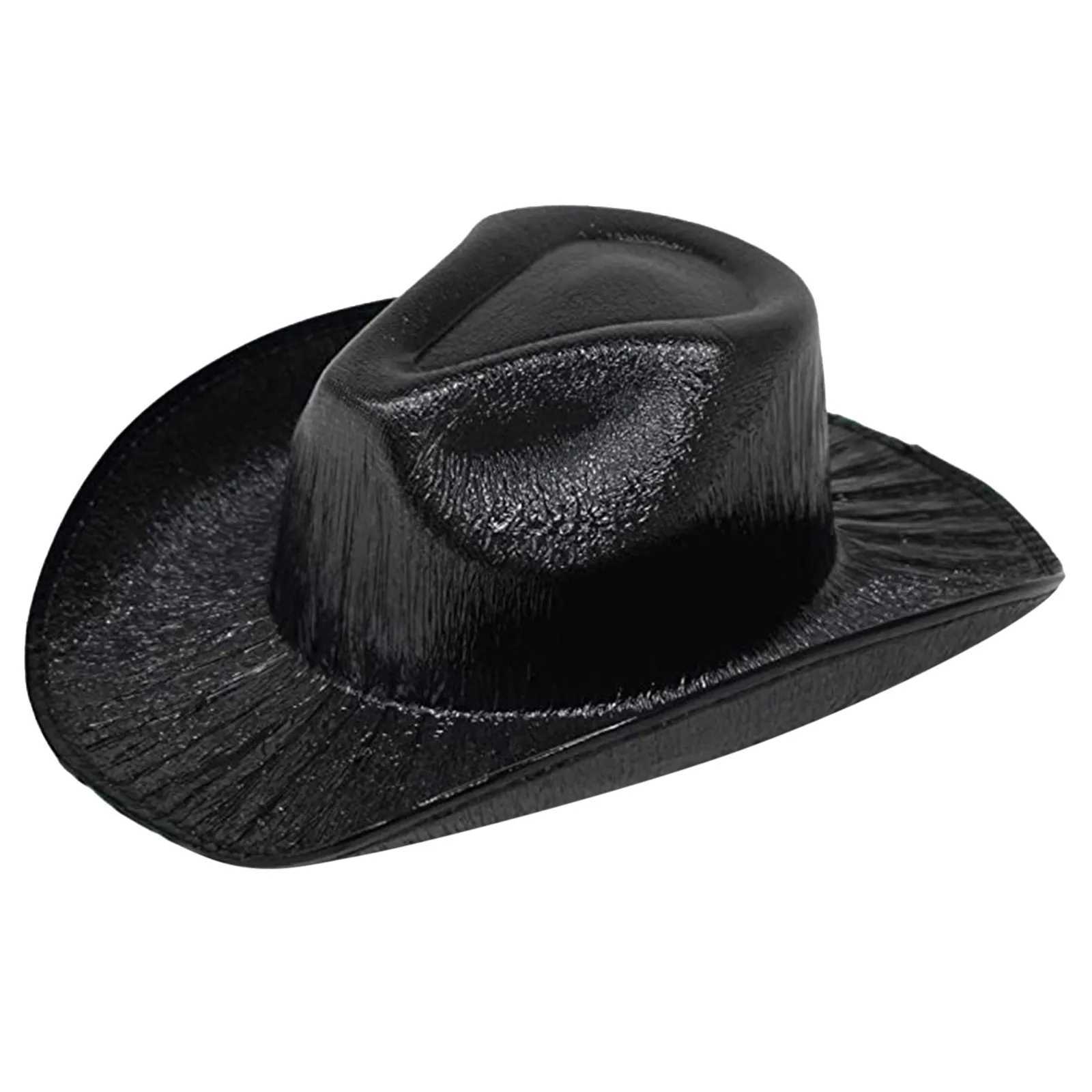 Halloween Fluorescent Denim Hat Mit Fashion Retro Western Party Cs Karneval Night Club Rainbow Denim Composite Laser Hat W241225