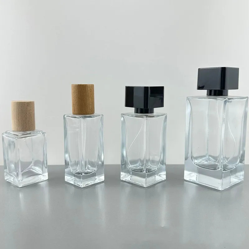 30ml 35ml 50ml 100ml Clear Premium Glass Perfume Bottles Empty Spray Bottle Crimp Nick Perfume Bottle Bayonet Bottle Atomizer 241225
