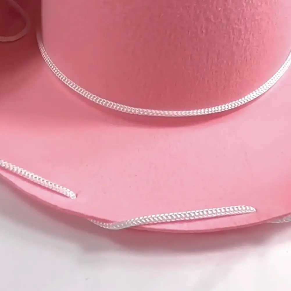 New unisex childrens denim hat Fancy Dr Jazz Hat Fashion Cs Panama wide brown Western style Felt C Heear Fedora Hat N8O9 W241225
