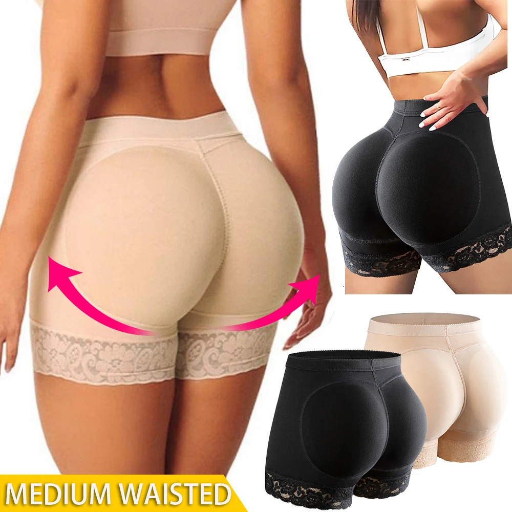 Women Butt Lifter Panties Body Shaper High Waist Cinchers Push Up Seamless Pads Fake Hip Shapewear 241225