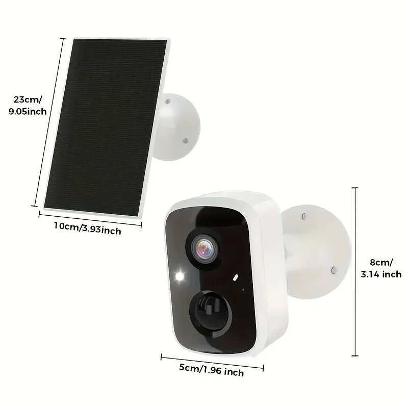 Outdoor wireless security camera indoor pet camera ports solar charging self-charging 2K camera with AI motion detection Z241224