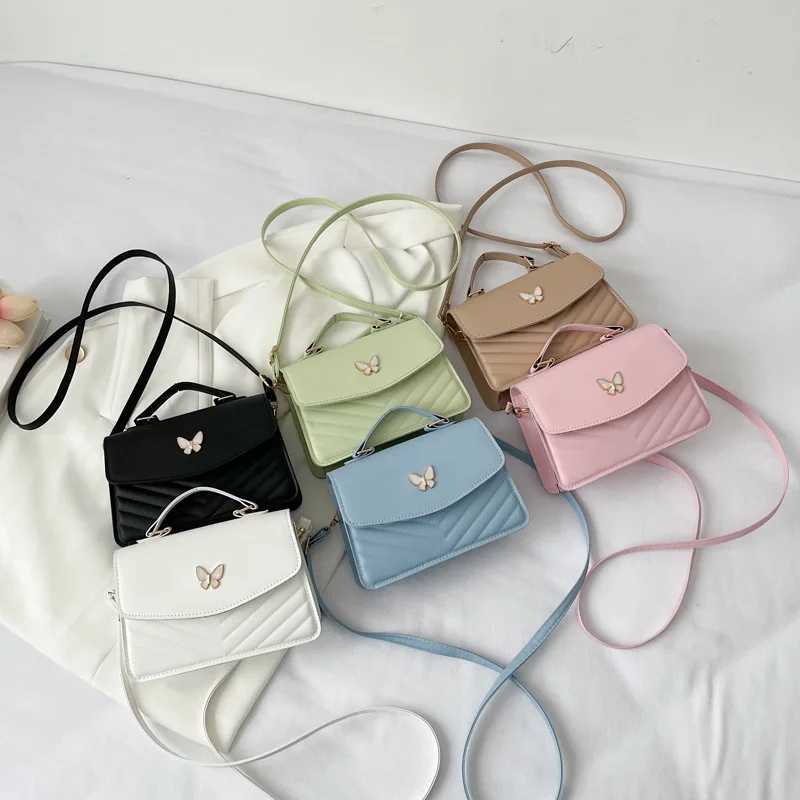 casual fi crossbody bag new Korean style womens bag pure color shoulder bag niche versatile sahel small square bag wo...XJ241225