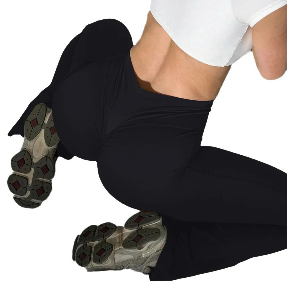 High Waist Workout Yoga Leggings Fitness Butt Lifting Scrunch Sports Gym Pant 241225