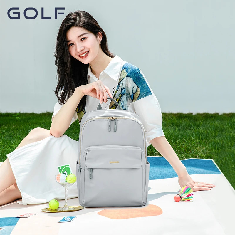 GOLF Backpack Womens Simple Commuting Travel Computer Backpack Canvas Large Capacity Student backpack 241225