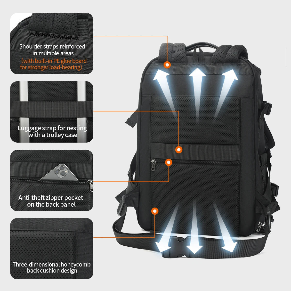 Warranty Backpack Men Camera Backpack 14 15.6inch Laptop Backpacks Drone Package Waterproof Cover Travel Backpack Bags 241225