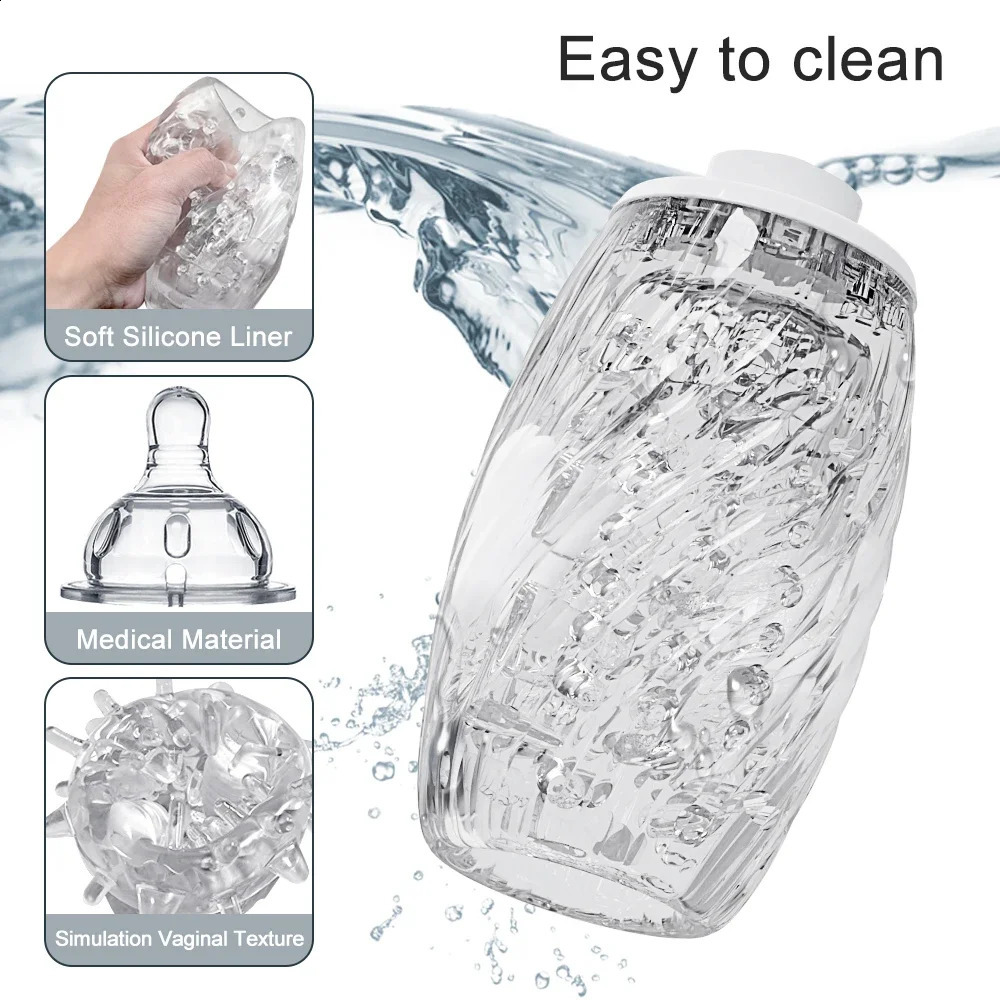 Male Masturbator Cup Automatic Thrusting Rotating Vibrating Penis Pump Trainer Masturbation Adult Sex Toys for Men Adults 241226