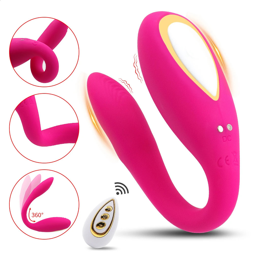 10 Mode U Wearable Dildo Wireless Remote Control Vibrator for Couple Female G Spot Stimulator Sex Toys Goods Women Adults 18 241226