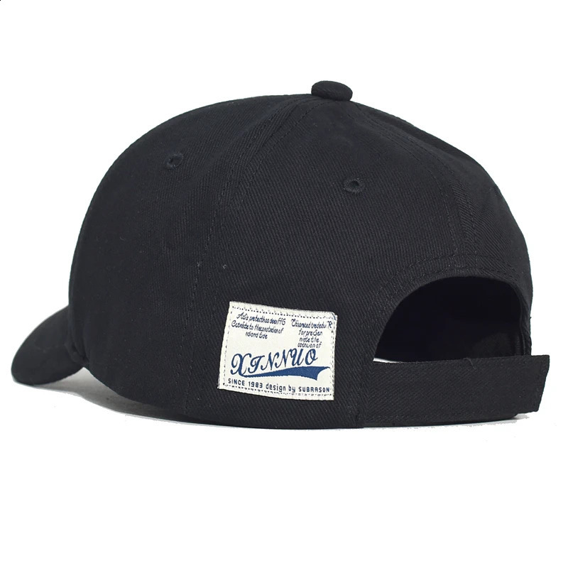 Short Brim Cotton Baseball Cap Men Women Casual Vintage Dad Hat Adjustable Trucker Style Low Profile Caps Nylon Fastener Tape 241226