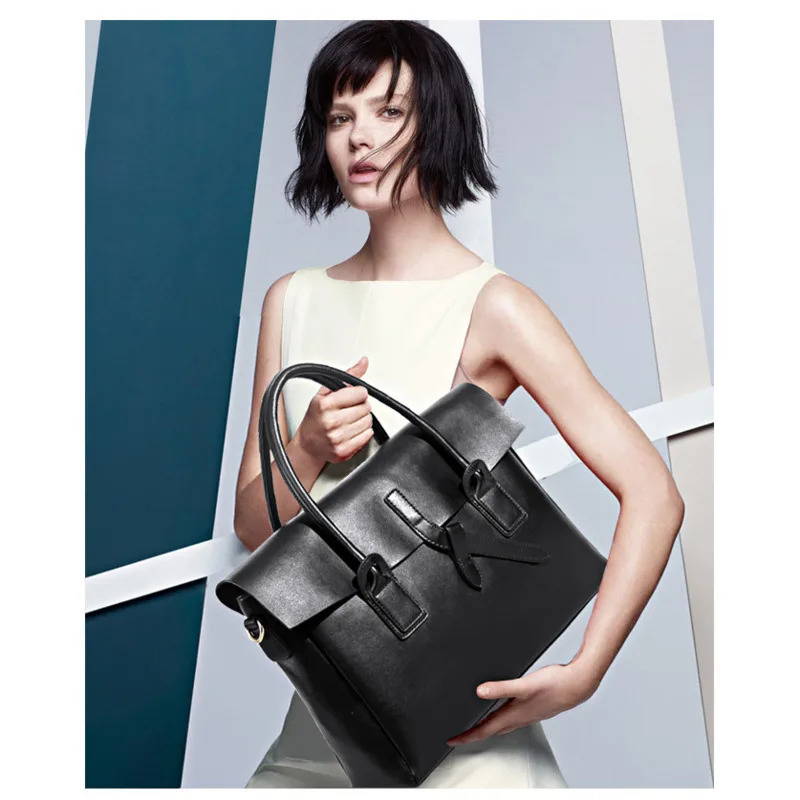 Business Womens Briefcase Bag Woman Genuine Leather Laptop Handbag Work Office Ladies Crossbody Bags For Women Handbags 241225