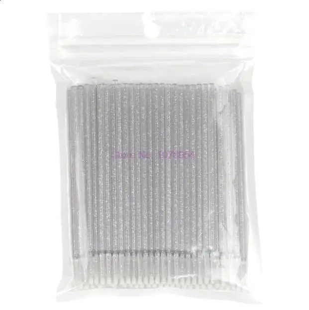 100bags 100pcs/bag Disposable MicroBrush Eyelashes Extension Individual Lash Removing Swab Micro Brush Eyelash Extension Tools 241226