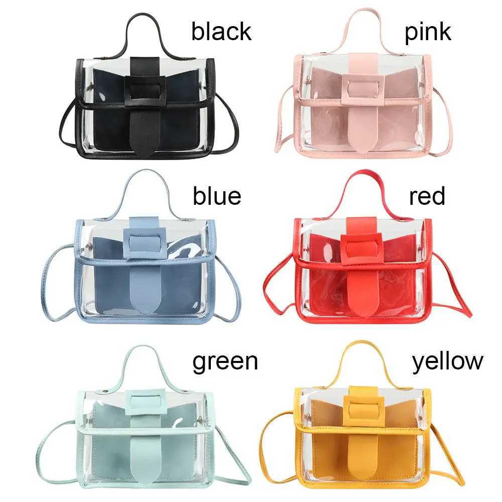 Small Womens Small Bag Transparent Jelly Candy Color Square Messager Bag Fi Cluhes PVC Shoulder Bag Crossbody HandbagXJ241225