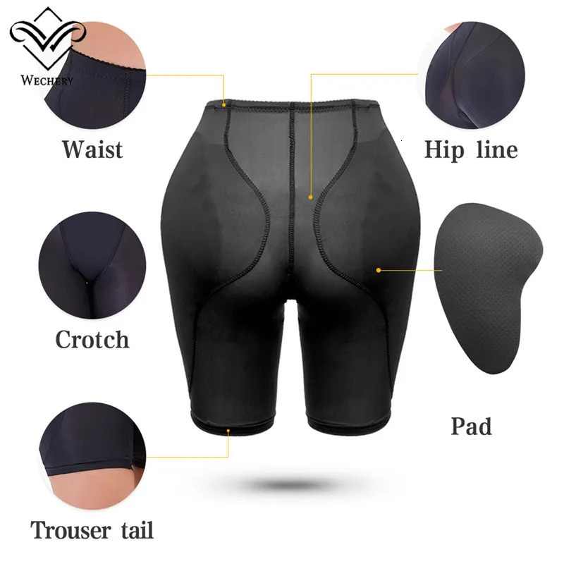 Women High Waisted Waist Trainer Hip Pads Shapewear Pantie With Filler On The Butt Lifter Shaper Fake Ass Enhancer Thigh Trimmer 241225
